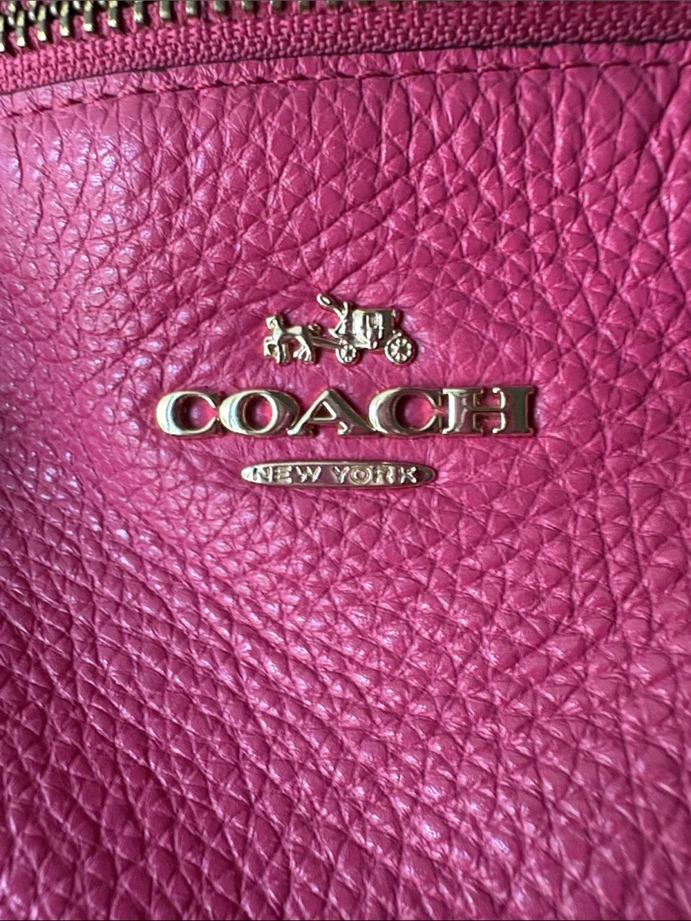 Coach pebbled leather